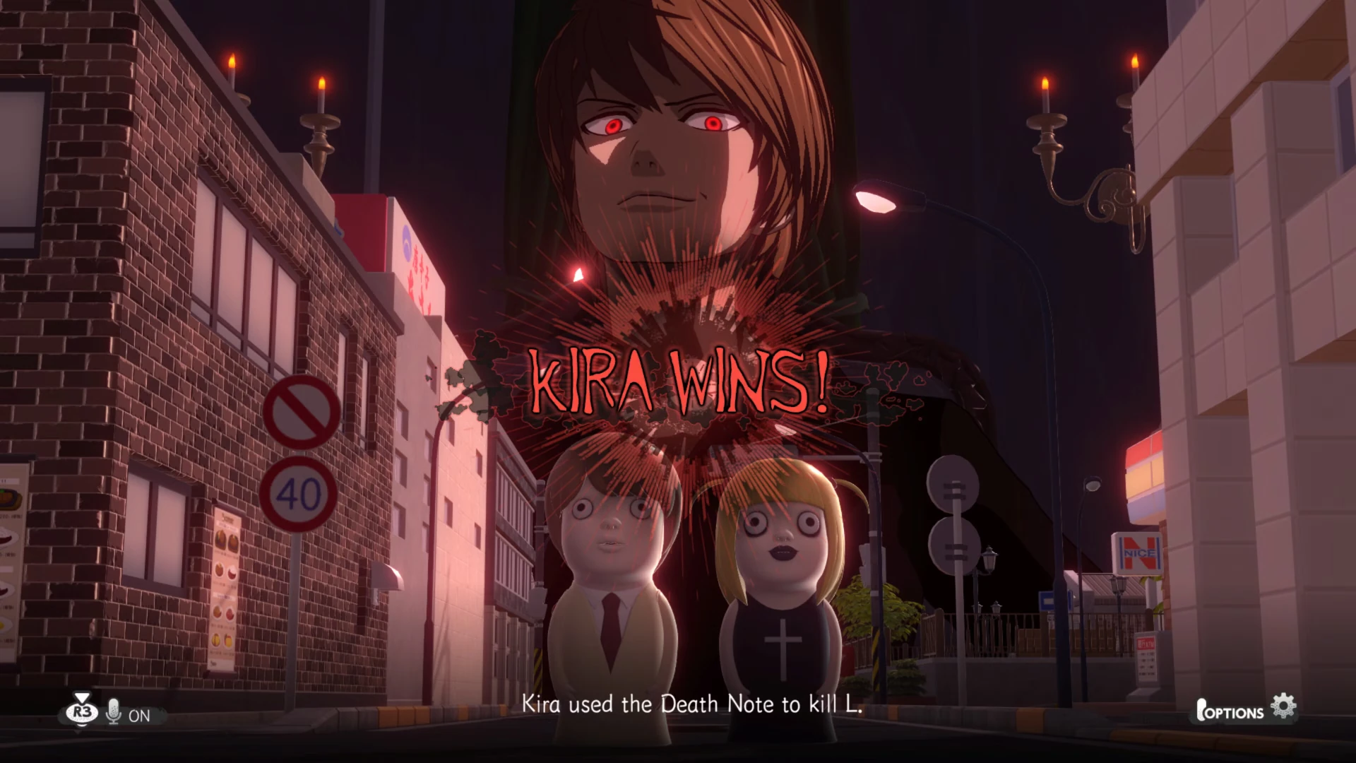 Death Note Killer Withing Kira wins screen