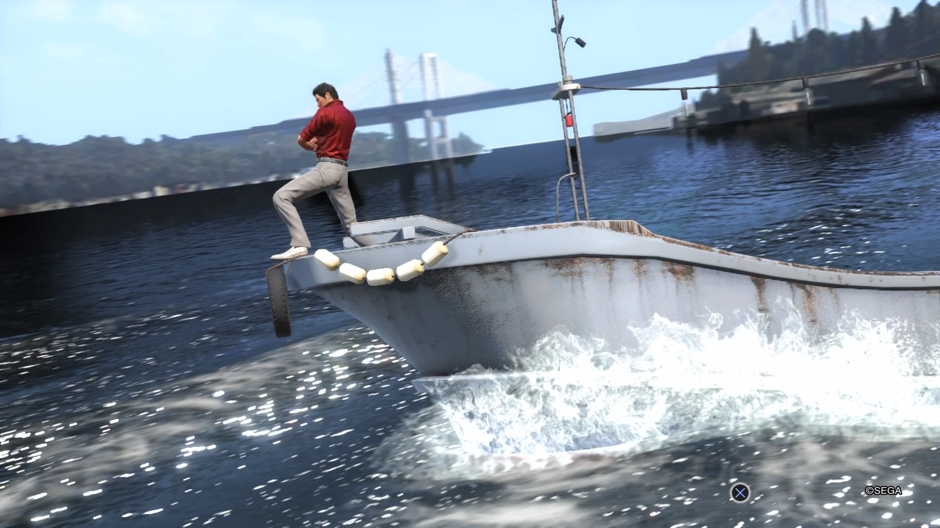 like a dragon tuna fishing Kiryu